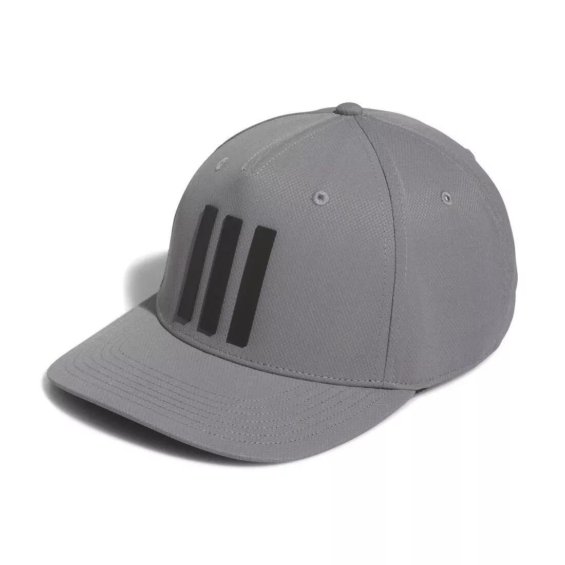 3-Stripes Tour Golf Hat, Grey, No Color, large image number 0