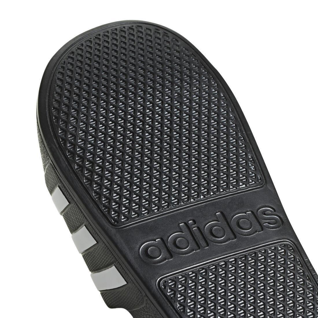 Unisex Adilette Aqua Slides, Black, No Color, large image number 4