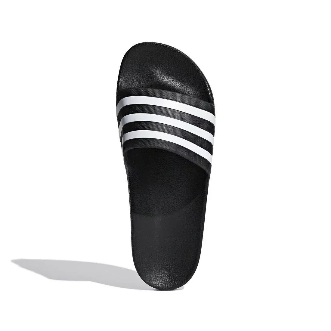 Unisex Adilette Aqua Slides, Black, No Color, large image number 10