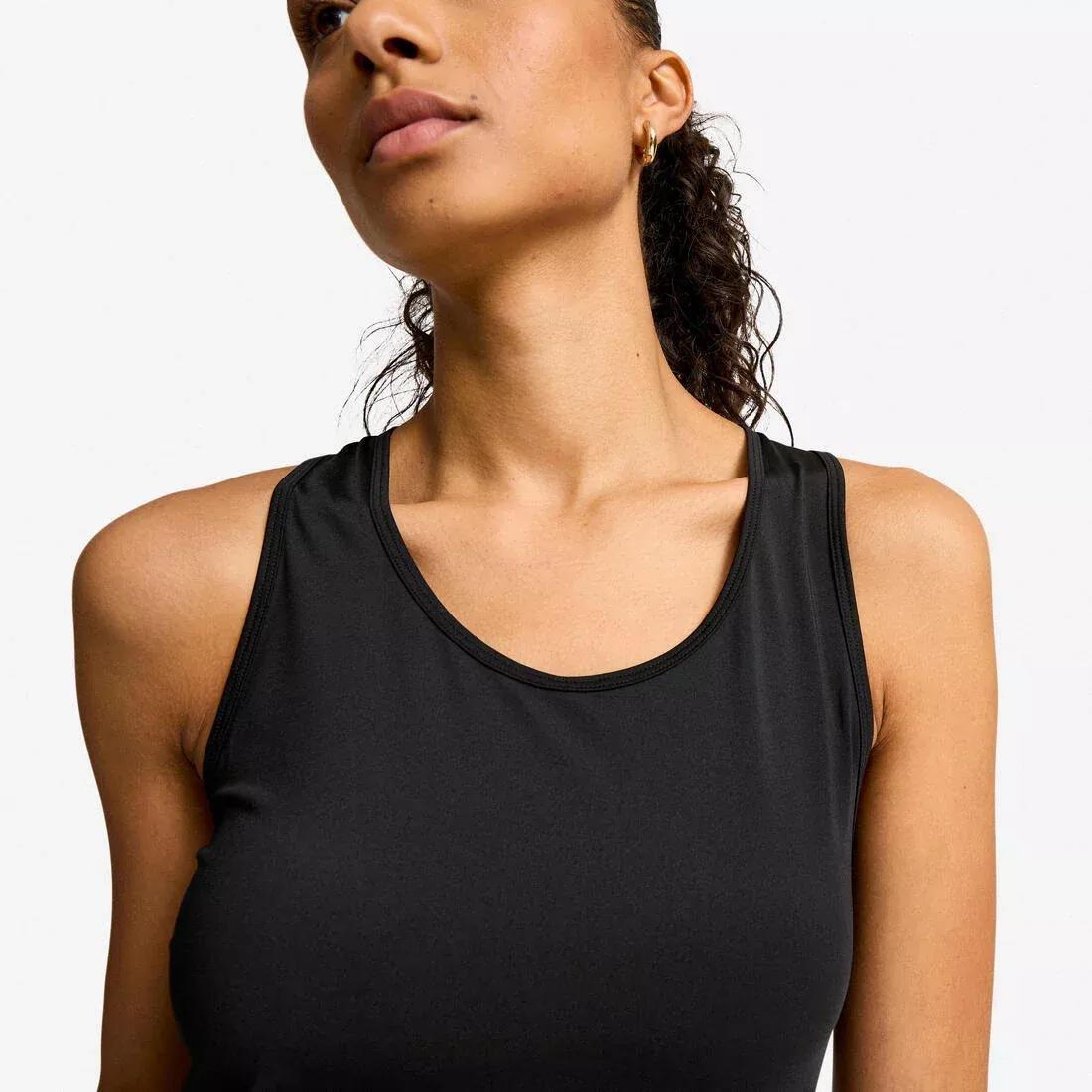 Women Tank Top - Basic, Black, No Color, large image number 3