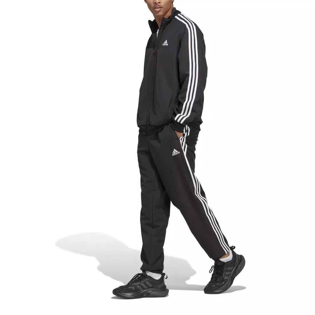 3-Stripes Woven Tracksuit, Black, No Color, large image number 0