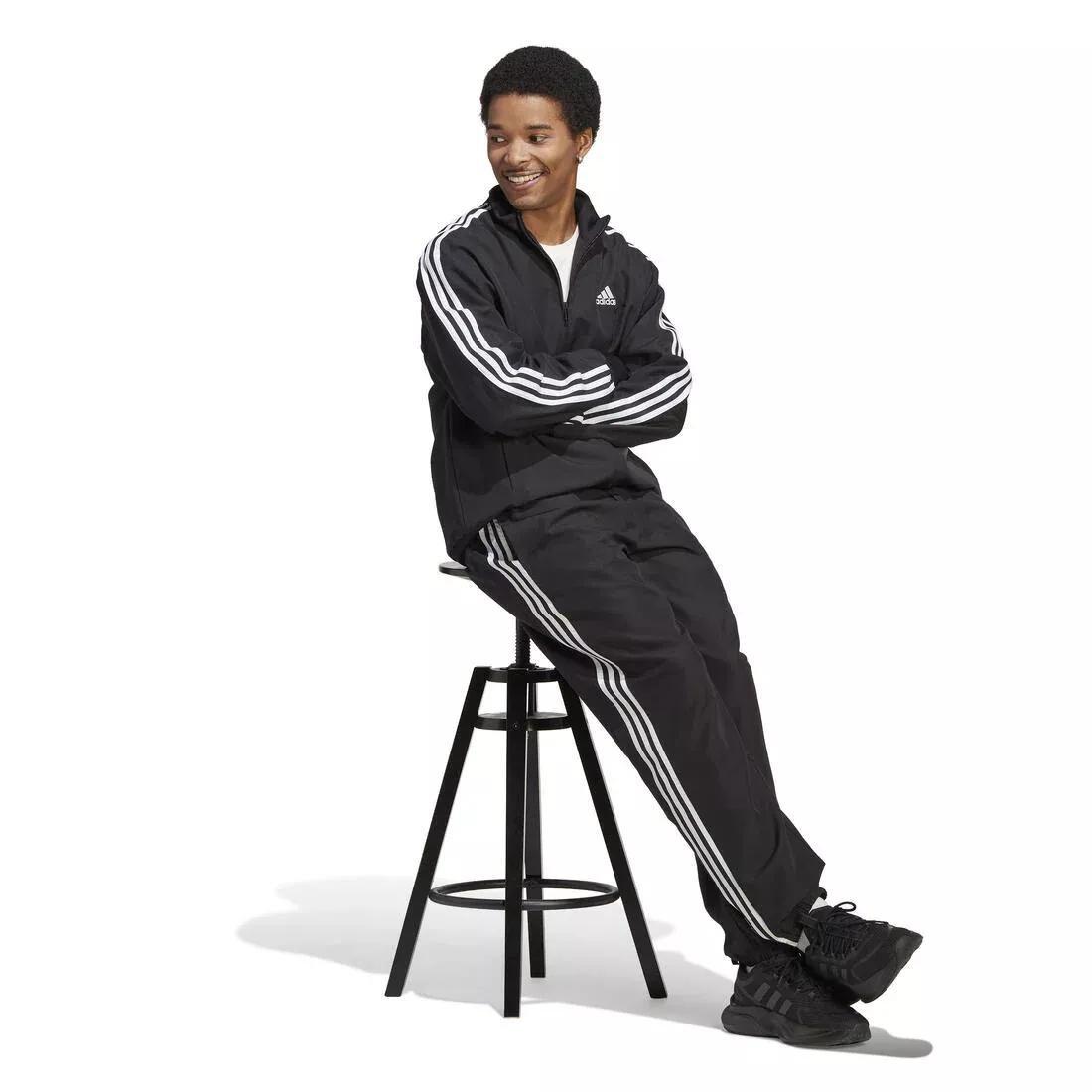 3-Stripes Woven Tracksuit, Black, No Color, large image number 1