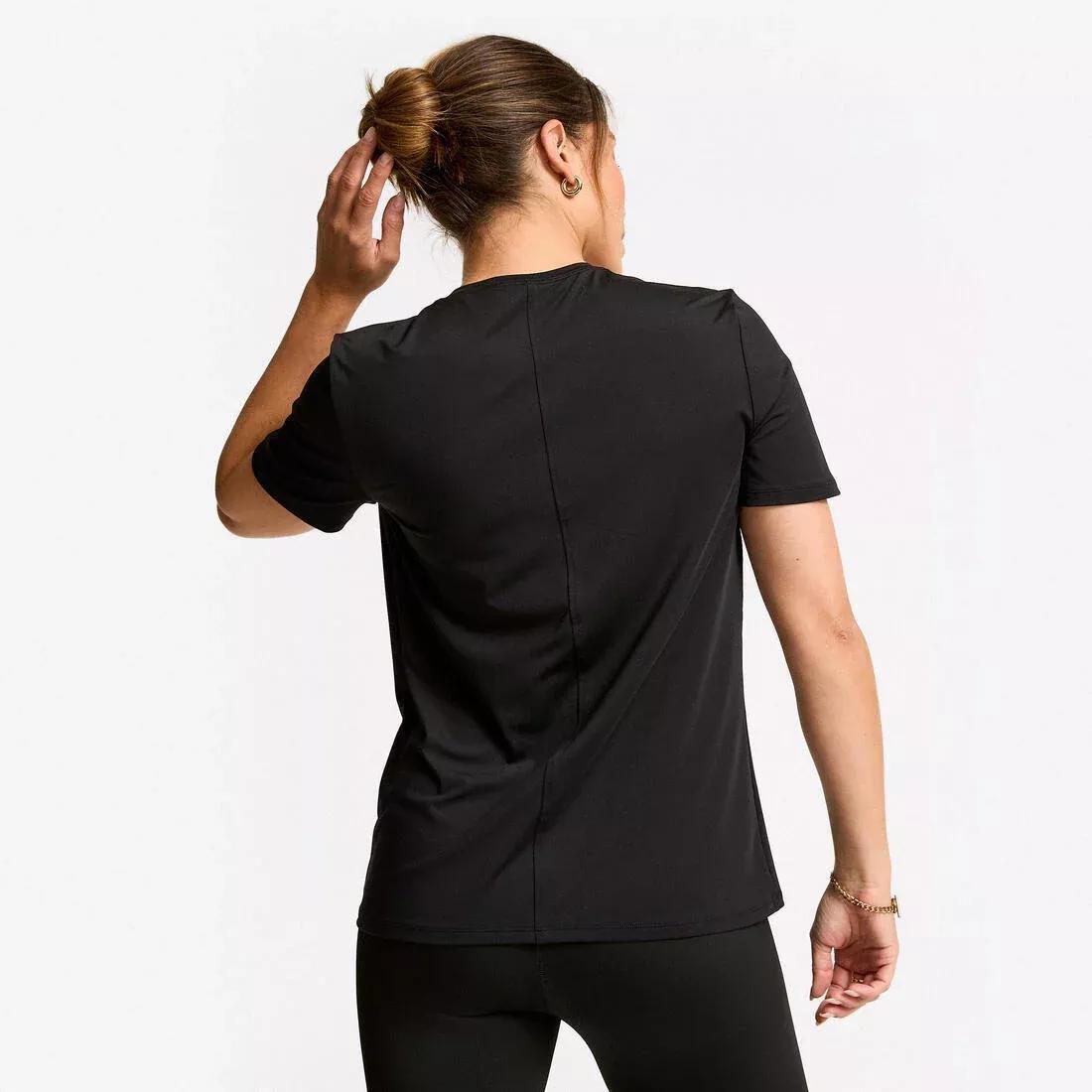 Women Short-Sleeved T-Shirt, Black, No Color, large image number 1