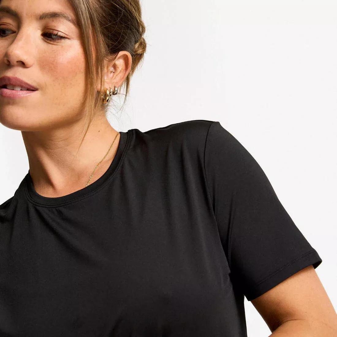 Women Short-Sleeved T-Shirt, Black, No Color, large image number 2