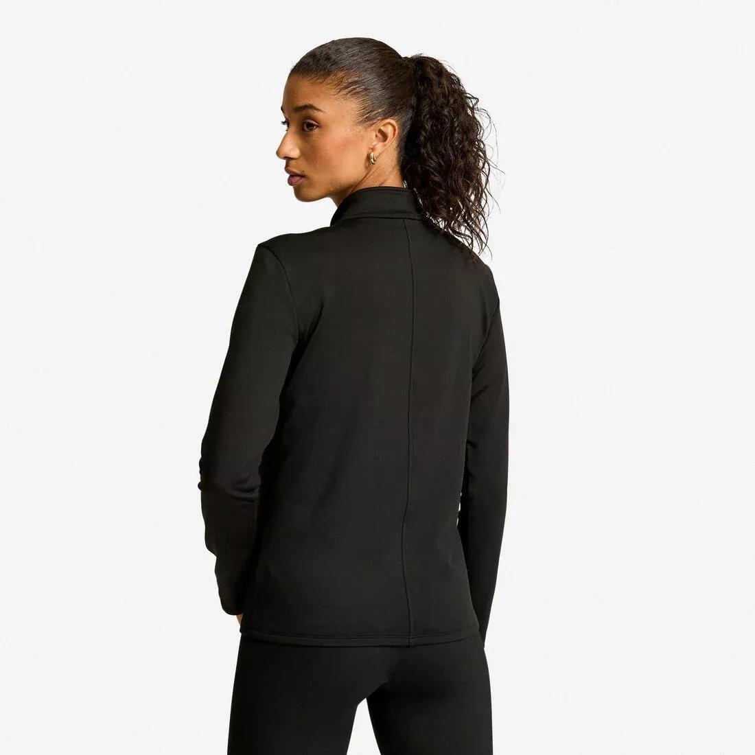 Women Fleece Sports Jacket, Beige, No Color, large image number 2