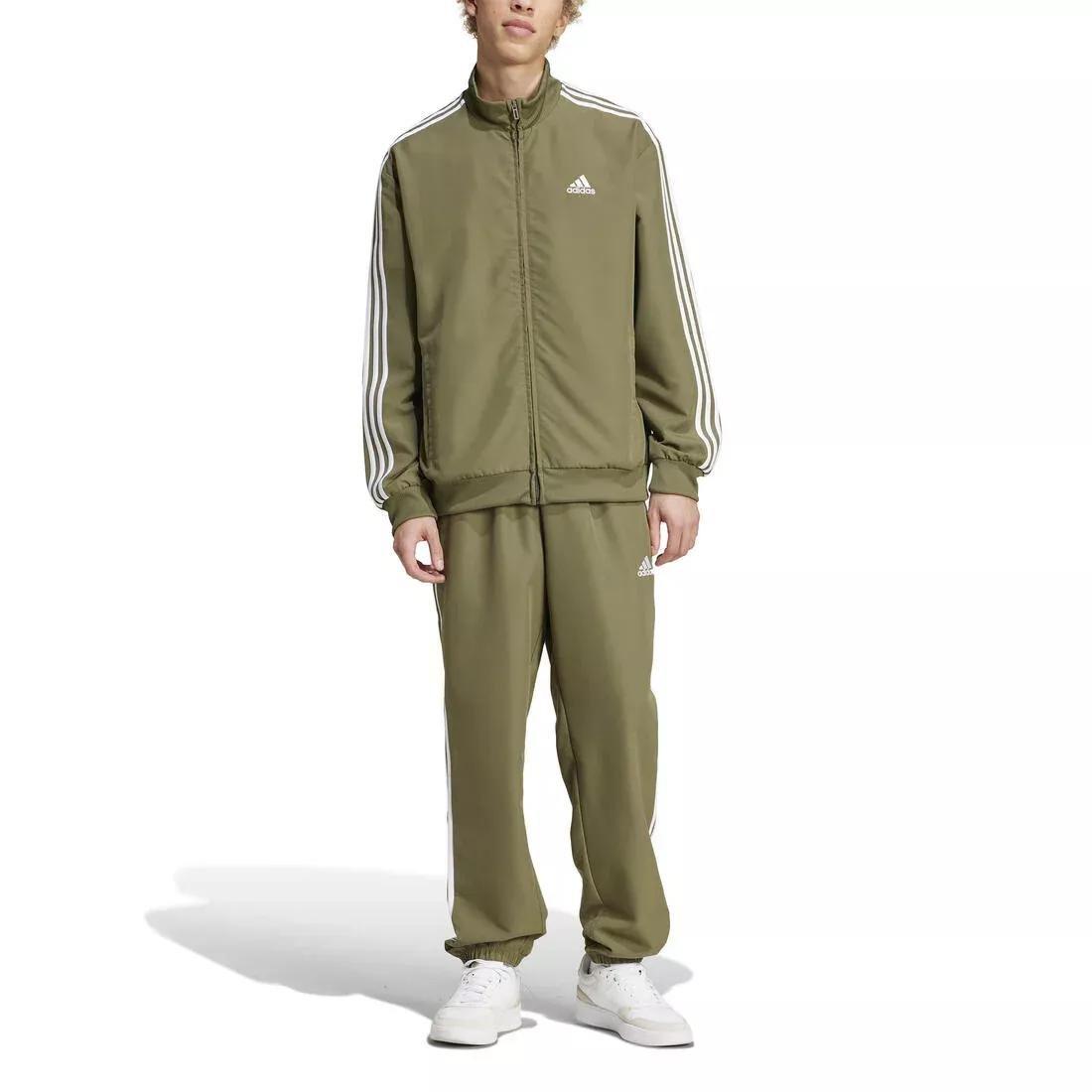 3-Stripes Woven Track Suit, Green, No Color, large image number 0