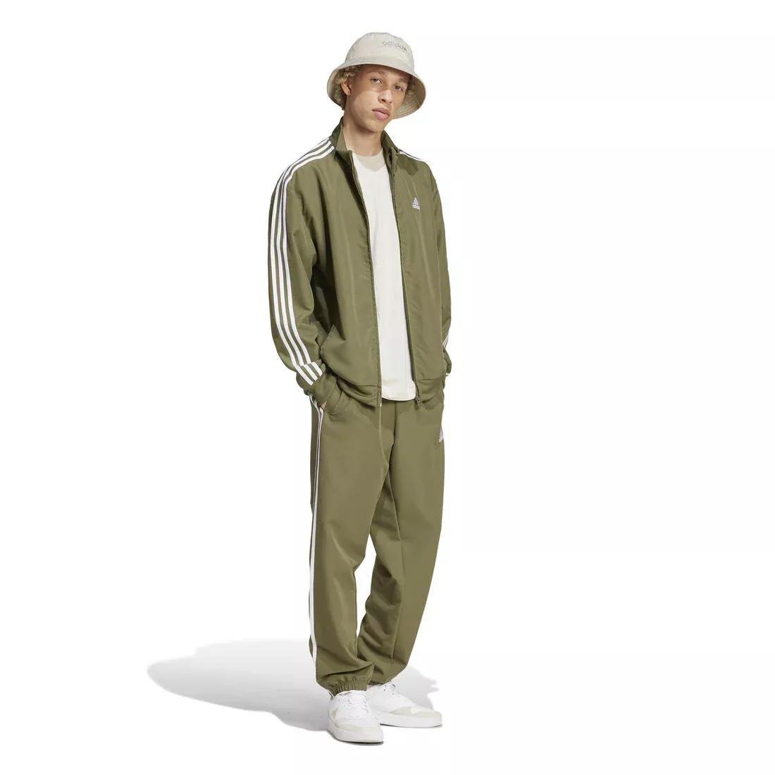 3-Stripes Woven Track Suit, Green, No Color, large image number 1