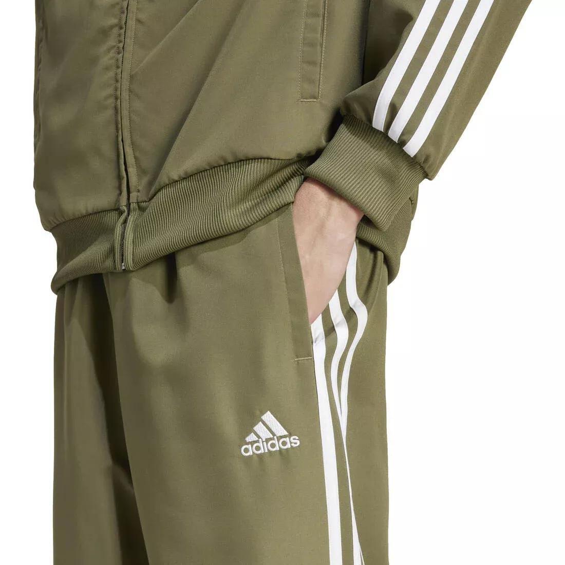 3-Stripes Woven Track Suit, Green, No Color, large image number 4
