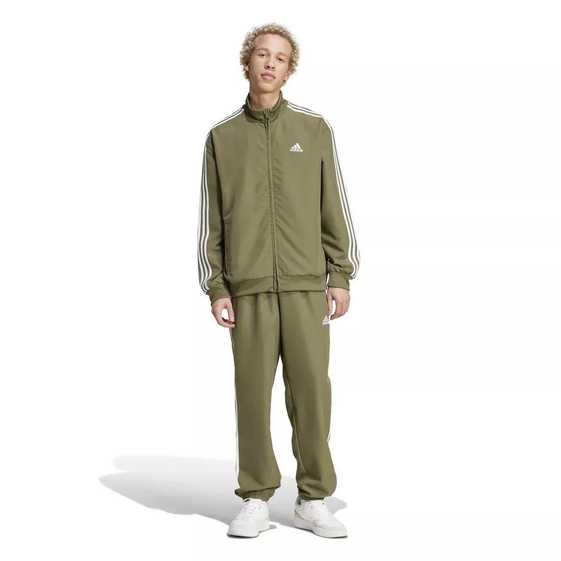 3-Stripes Woven Track Suit, Green, No Color, large image number 5