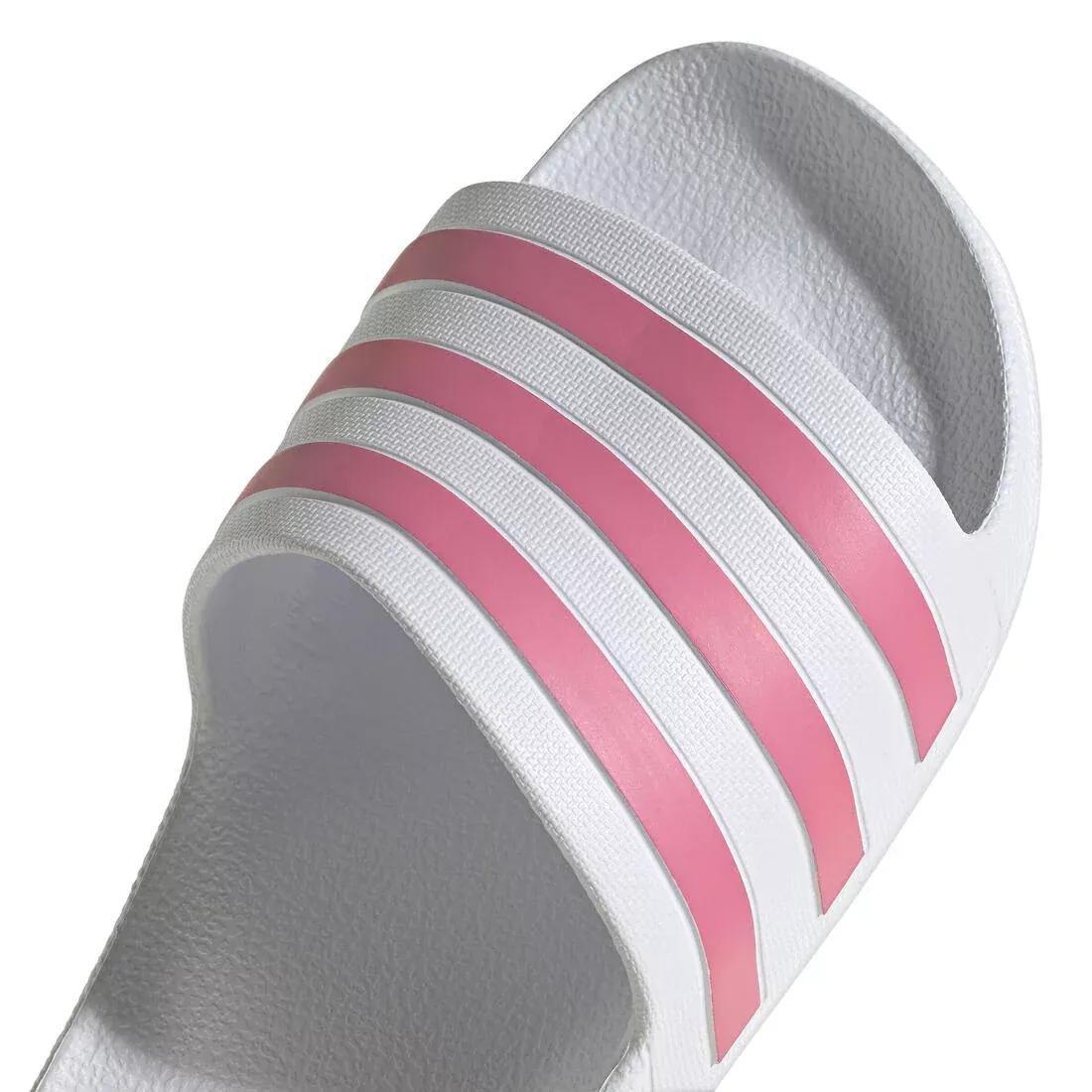 Adilette Aqua Slides, White, No Color, large image number 2