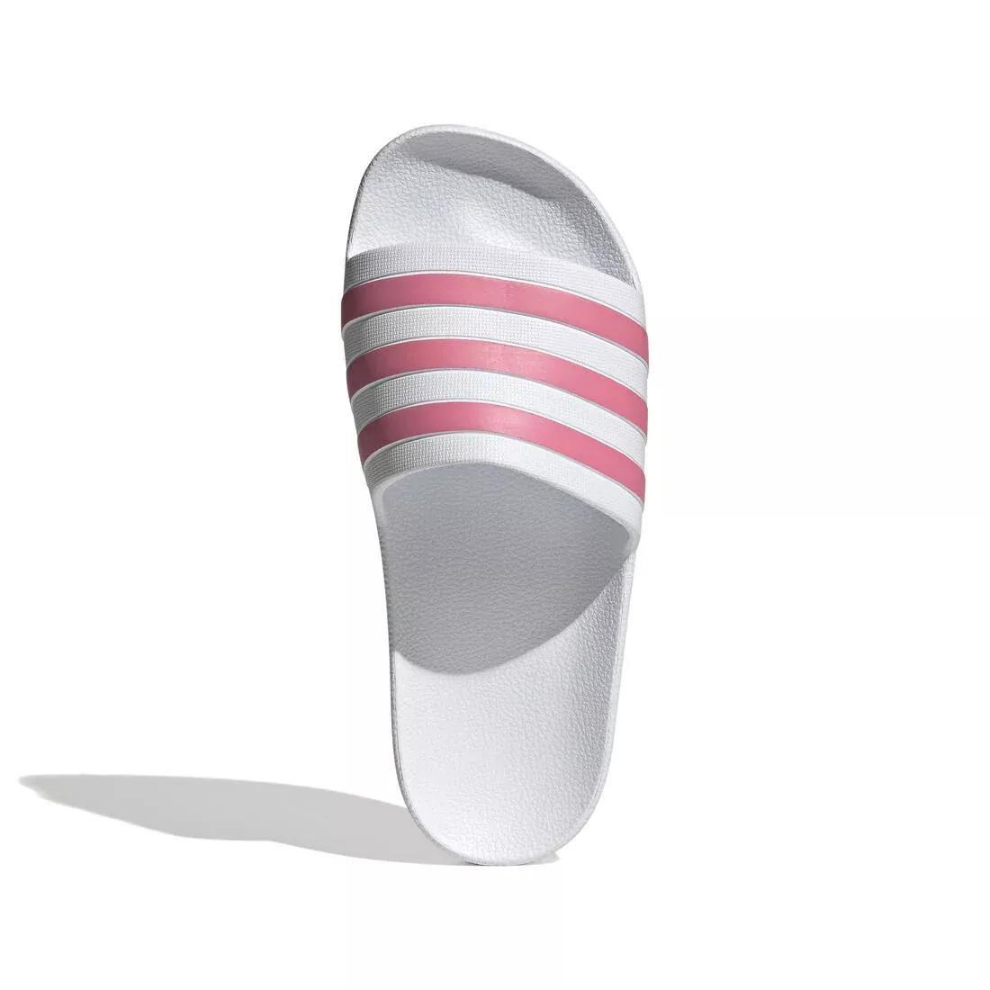 Adilette Aqua Slides, White, No Color, large image number 3