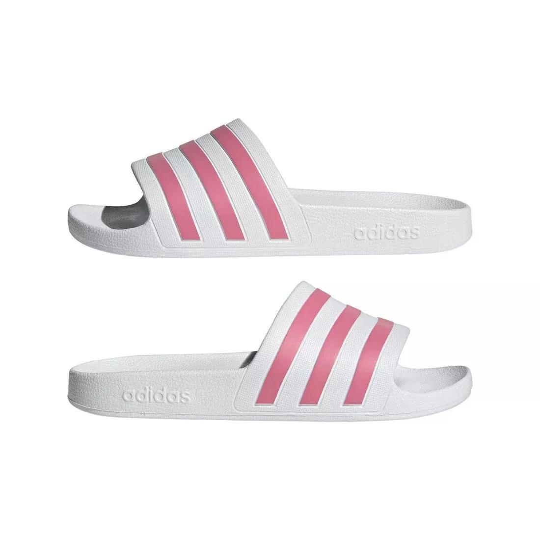 Adilette Aqua Slides, White, No Color, large image number 7