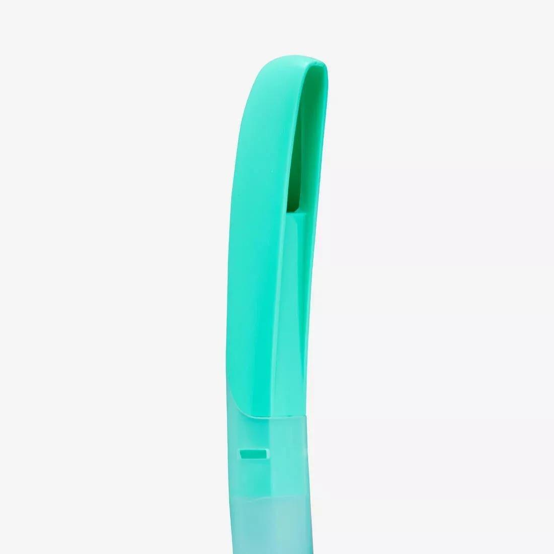 Kids Snorkelling Anti-Fog Mask And Valve Snorkel Set - 100 Green, Green, No Color, large image number 5