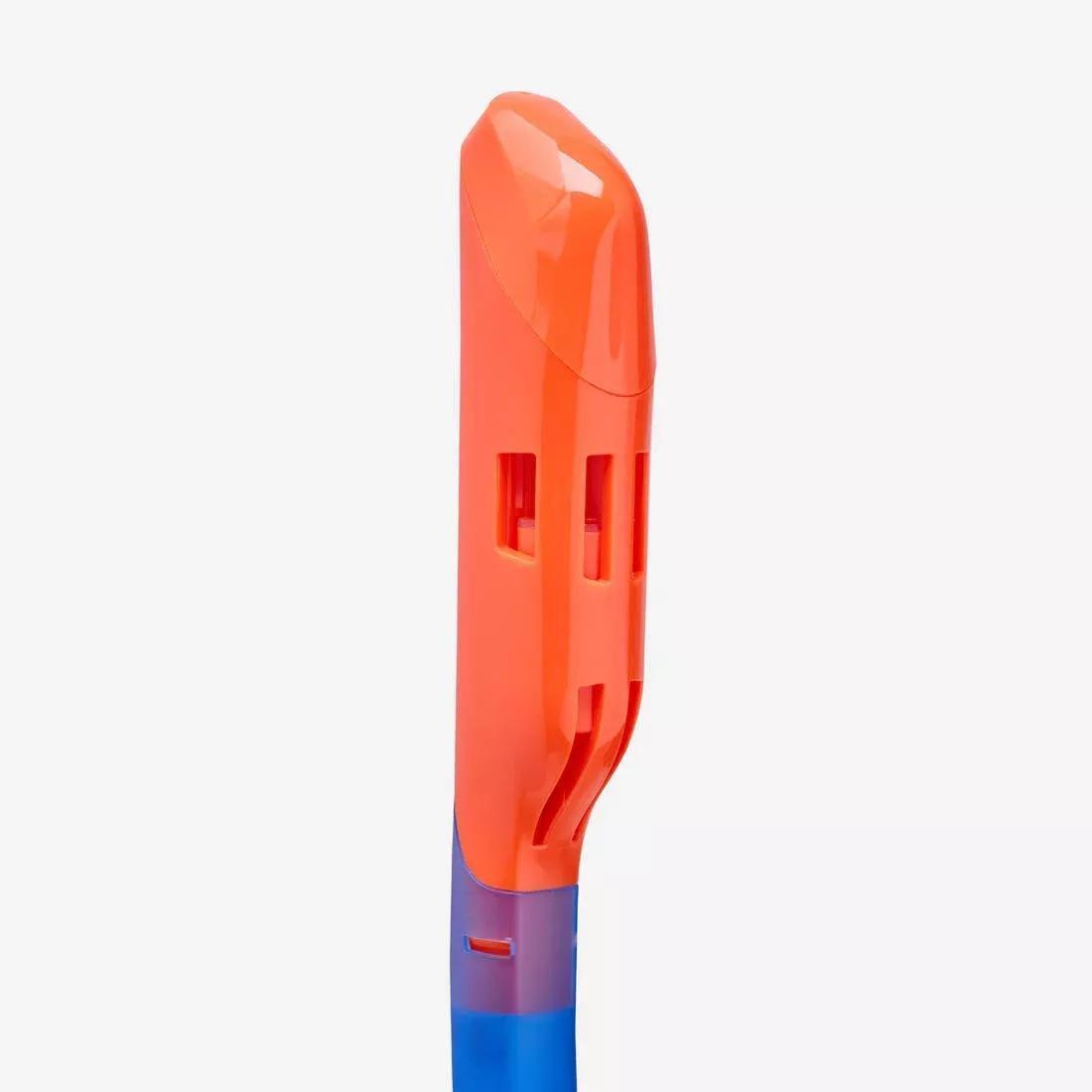 Kids Unisex Snorkelling Comfort Anti-Fog Mask Dry Top Snorkel Set - 100, Orange, No Color, large image number 5
