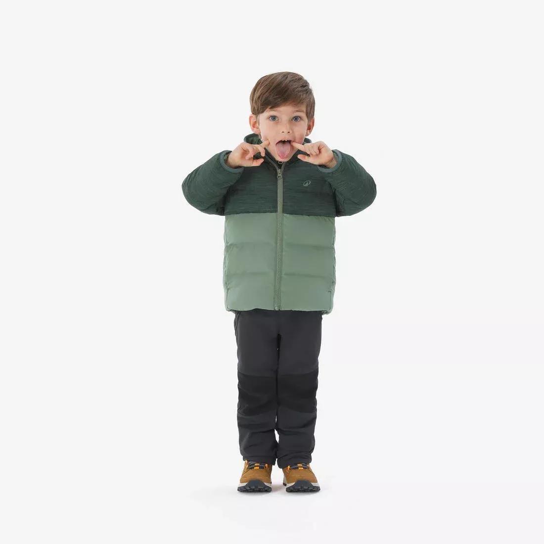 Kids Unisex Hiking Padded Jacket - Aged 2-6, Purple, 5401_000, large image number 2