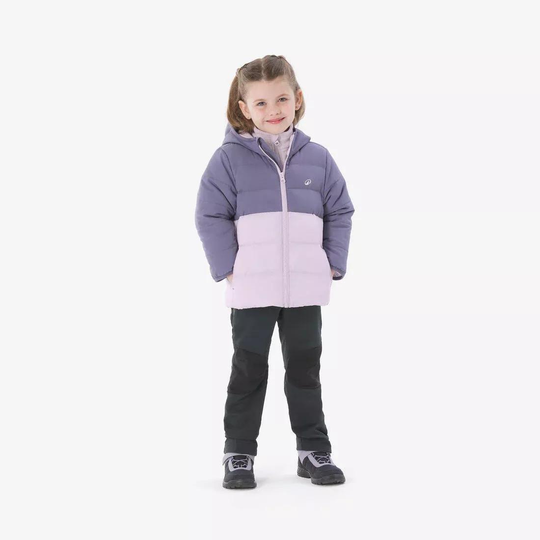 Kids Unisex Hiking Padded Jacket - Aged 2-6, Purple, 5401_000, large image number 10