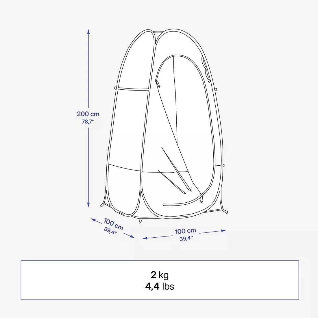 Instant Pop-Up Camping Tent And Shower Cubicle - 2 Seconds, Green, No Color, large image number 1
