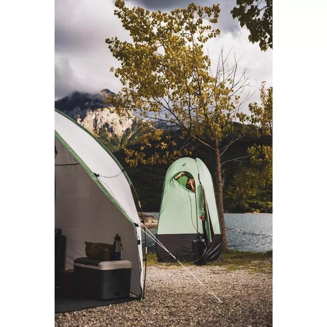 Instant Pop-Up Camping Tent And Shower Cubicle - 2 Seconds, Green, No Color, medium