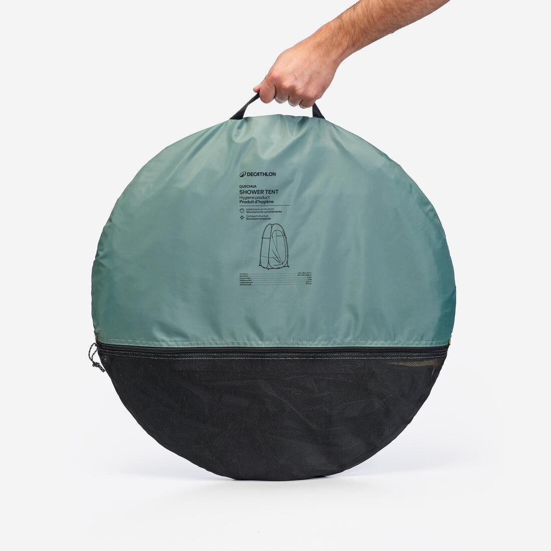 Instant Pop-Up Camping Tent And Shower Cubicle - 2 Seconds, Green, No Color, large image number 4