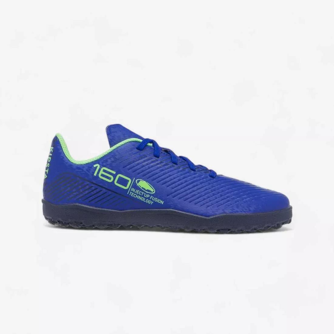 Kids Unisex Lace-Up Football Boots 160 Turf, Orange, No Color, large image number 2
