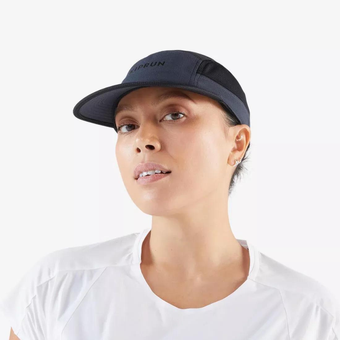 Unisex Running Cap - Kiprun 5 Panels, Pink, No Color, large image number 3