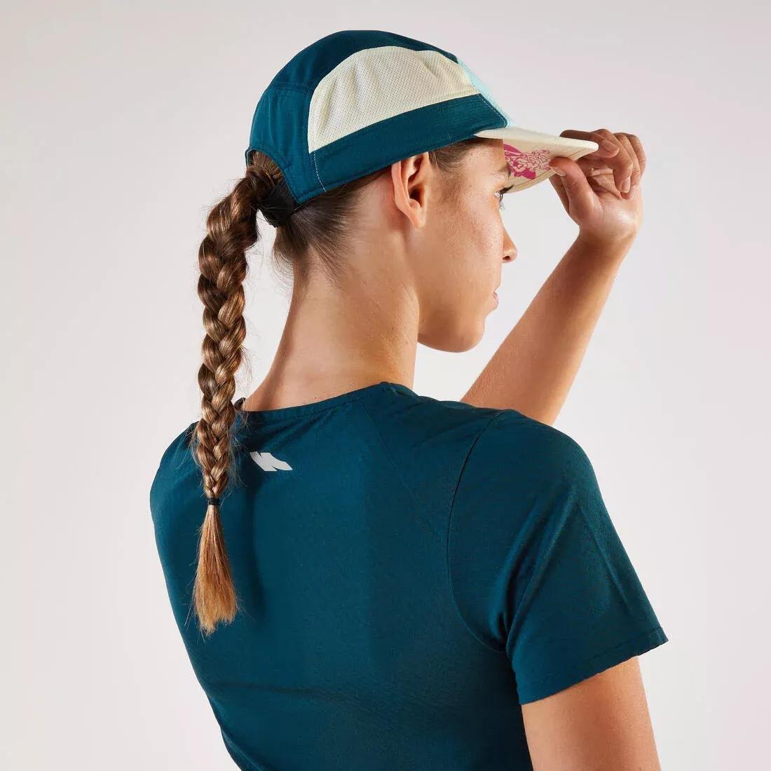 Unisex Running Cap - Kiprun 5 Panels, Pink, No Color, large image number 7