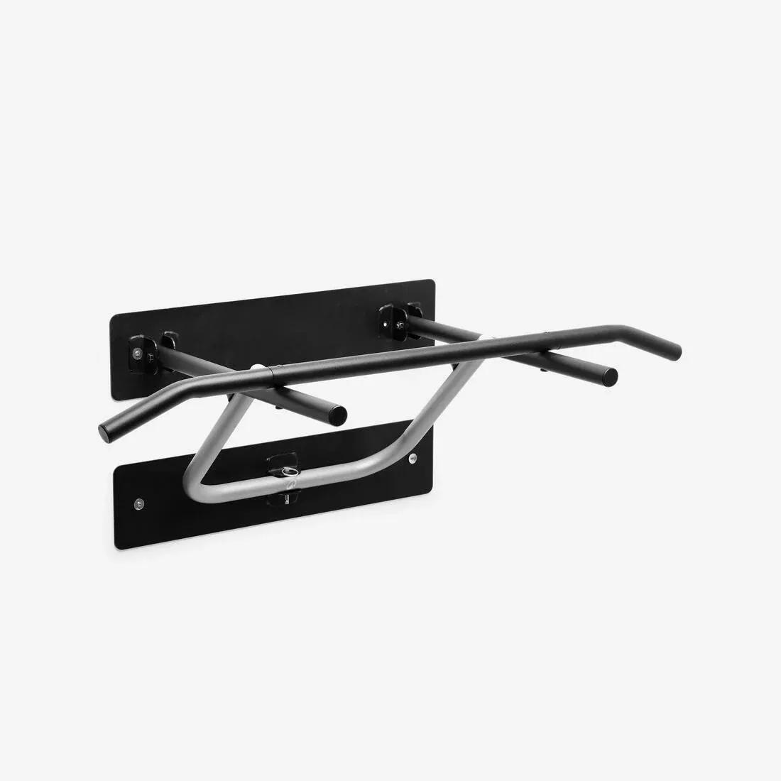 Wall-Mounted Pull-Up Bar, Black, No Color, large image number 0