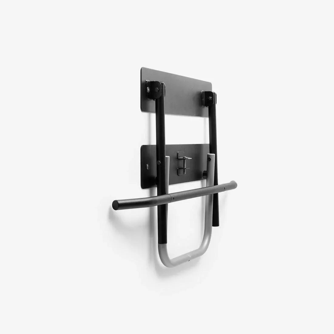 Wall-Mounted Pull-Up Bar, Black, No Color, large image number 1