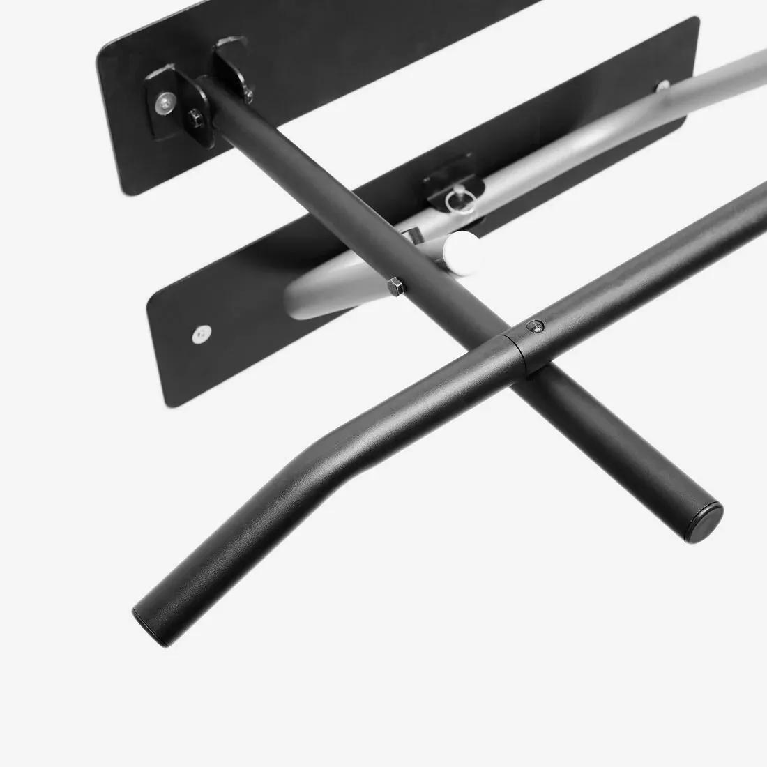 Wall-Mounted Pull-Up Bar, Black, No Color, large image number 2