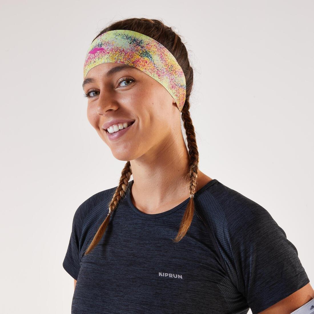Adults Running Headband Graphics - KIPRUN V2, Multicolour, No Color, medium