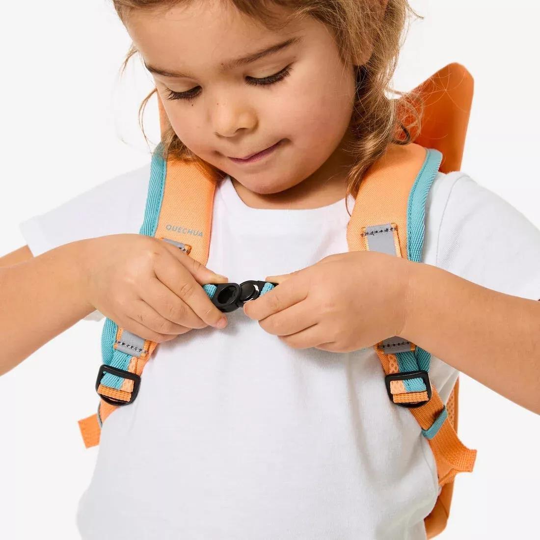 Kids Hiking Backpack 7 L - 2-5 Years - NH100 - Fox, Orange, No Color, large image number 3