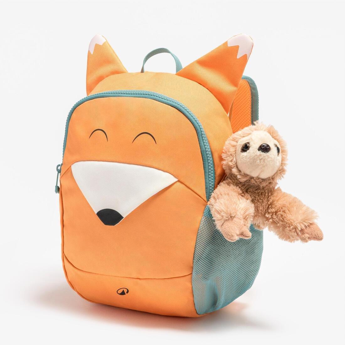 Kids Hiking Backpack 7 L - 2-5 Years - NH100 - Fox, Orange, No Color, large image number 6