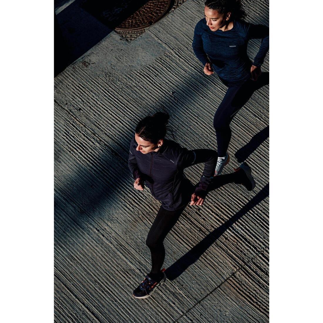 Women Waterproof Breathable Trail Running Jacket - Kiprun Run500, Burgundy, 5401_000, large image number 12