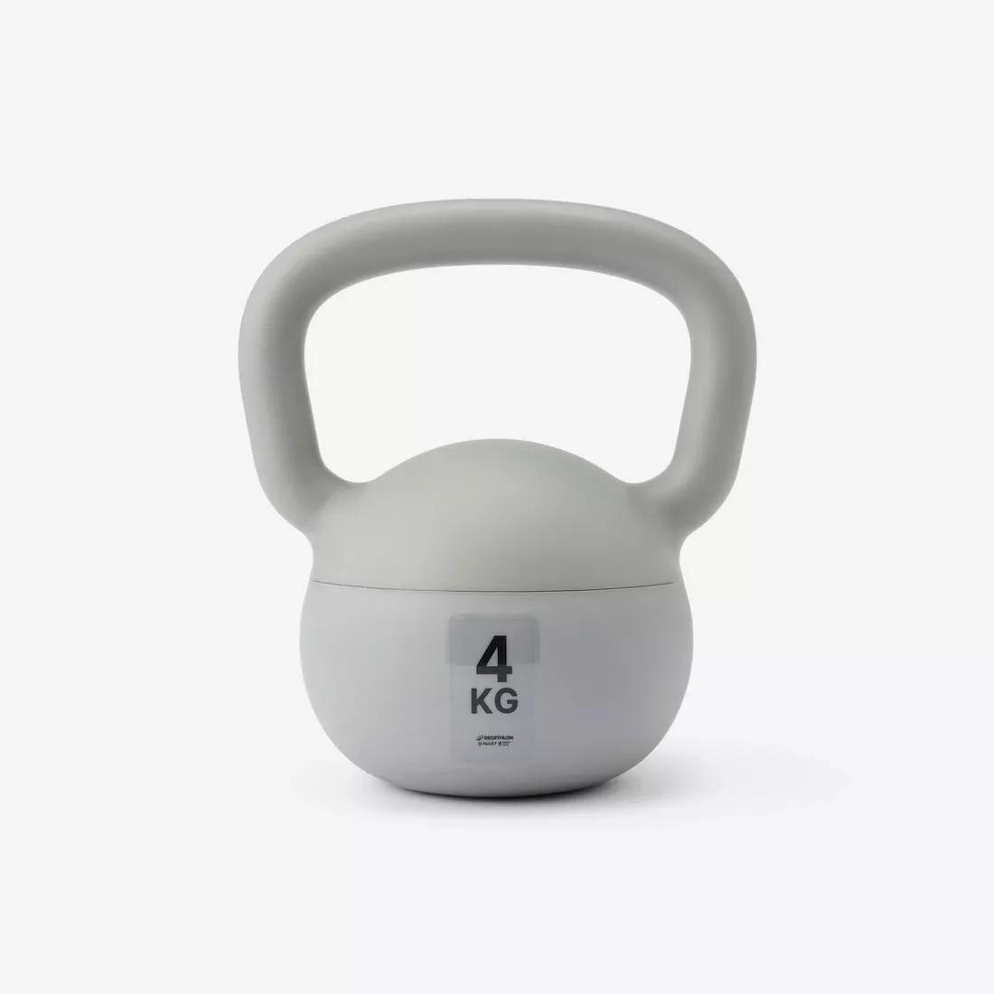 Soft Kettlebell For Home - 4kg, Grey, No Color, large image number 0