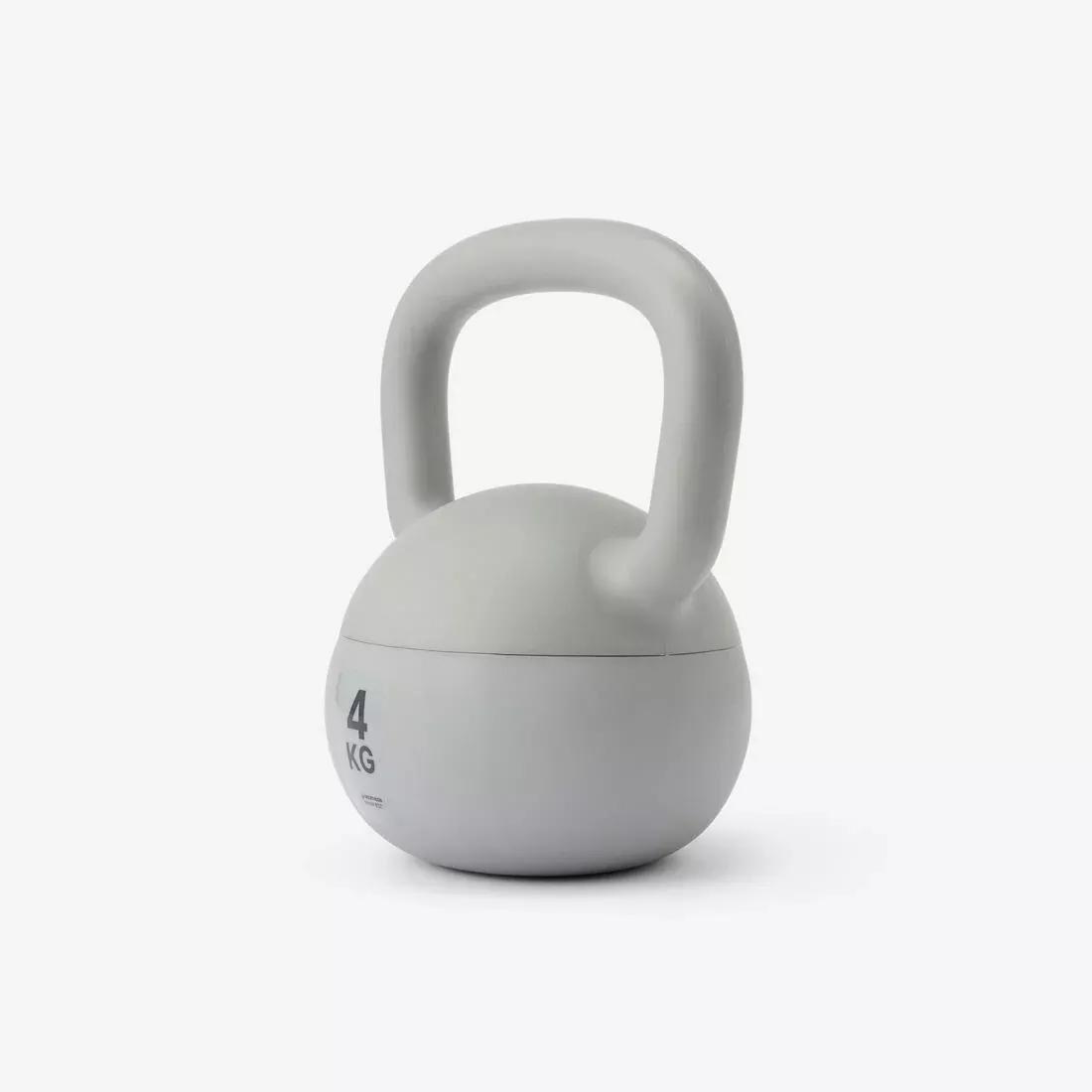 Soft Kettlebell For Home - 4kg, Grey, No Color, large image number 2