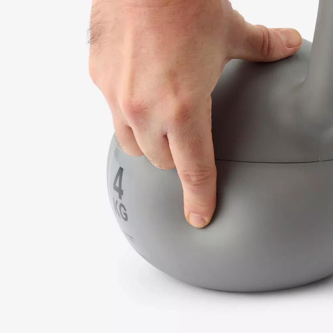 Soft Kettlebell For Home - 4kg, Grey, No Color, large image number 4