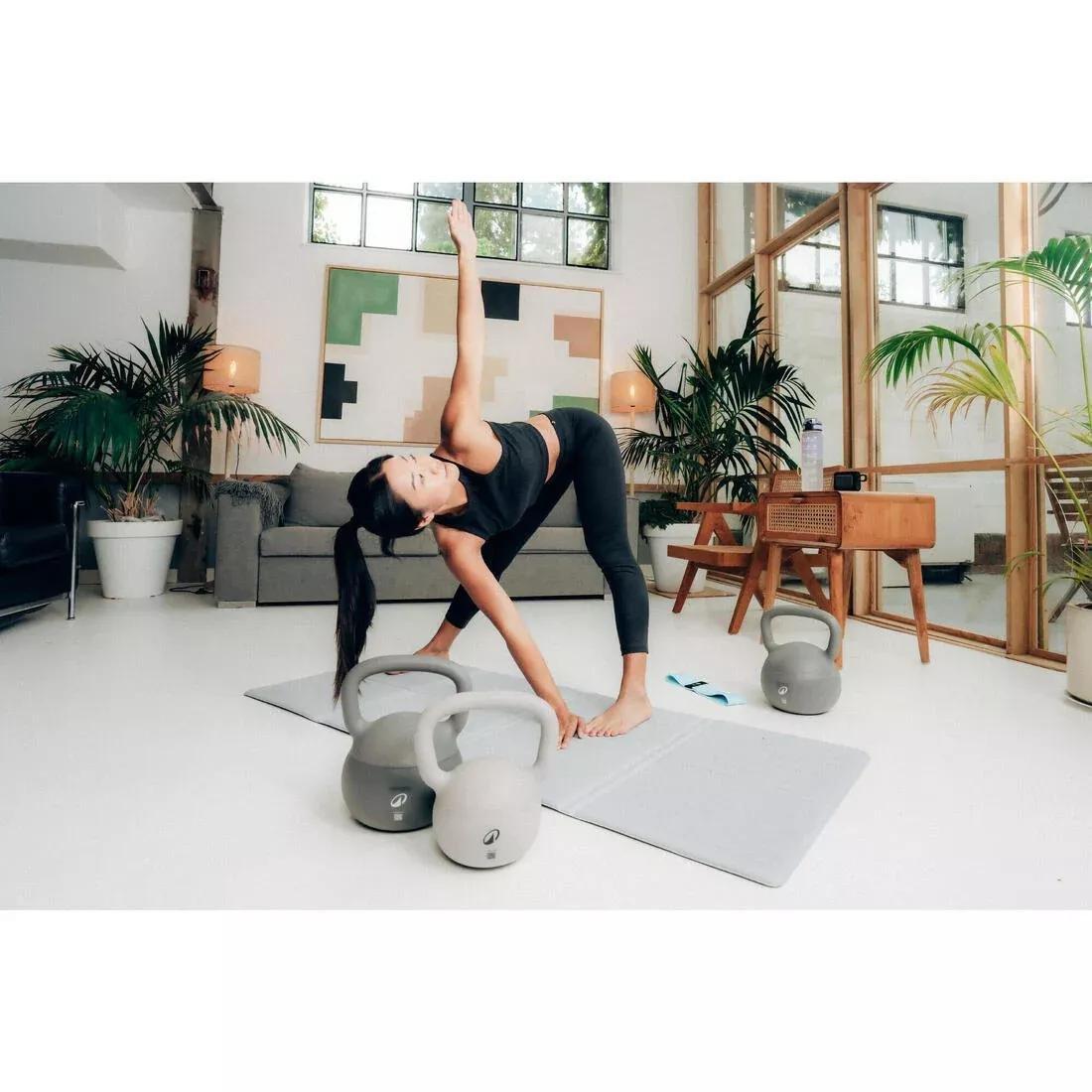 Soft Kettlebell For Home - 4kg, Grey, No Color, large image number 5
