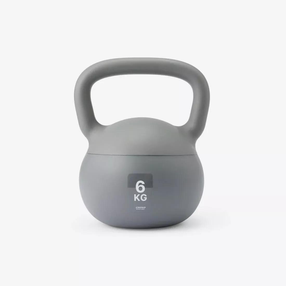 Soft Kettlebell For Home 6Kg, Grey, No Color, medium