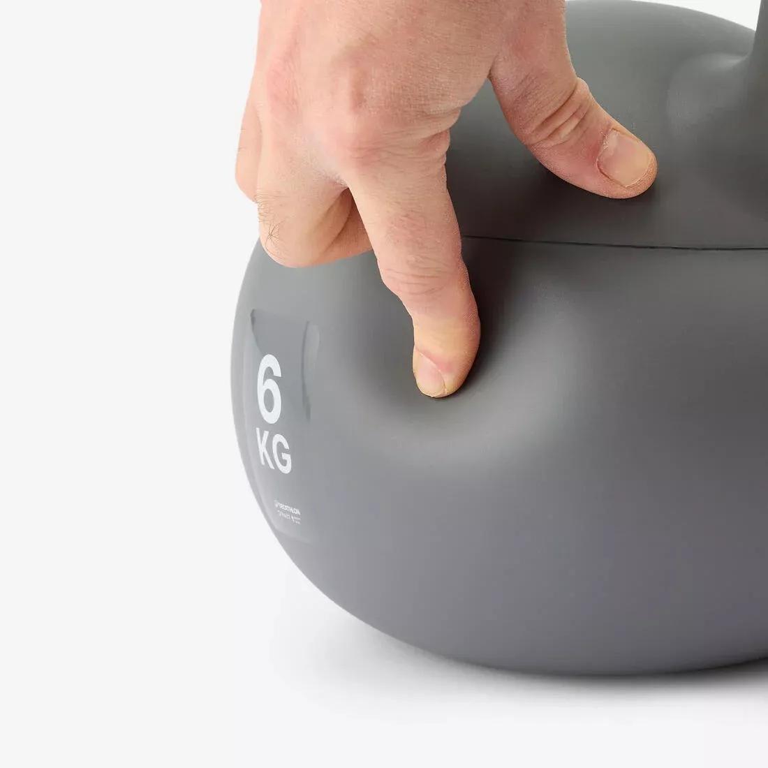 Soft Kettlebell For Home 6Kg, Grey, No Color, large image number 4