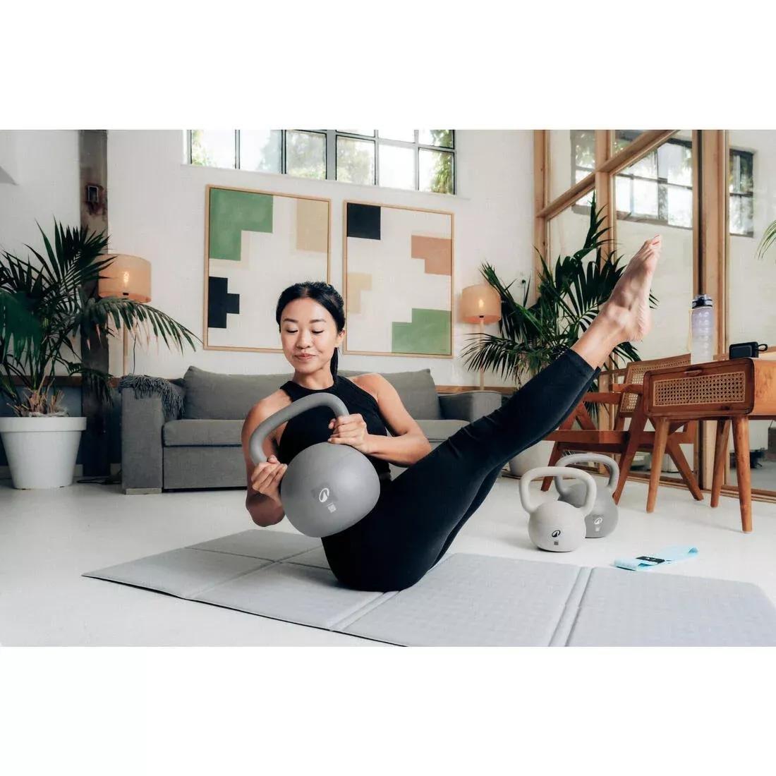 Soft Kettlebell For Home 6Kg, Grey, No Color, large image number 7