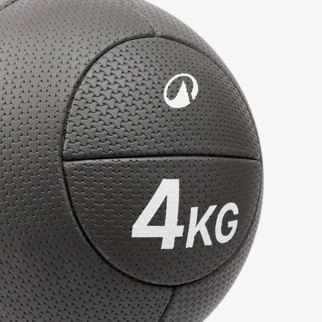 Medicine Ball 4 kg, Grey, No Color, large image number 1