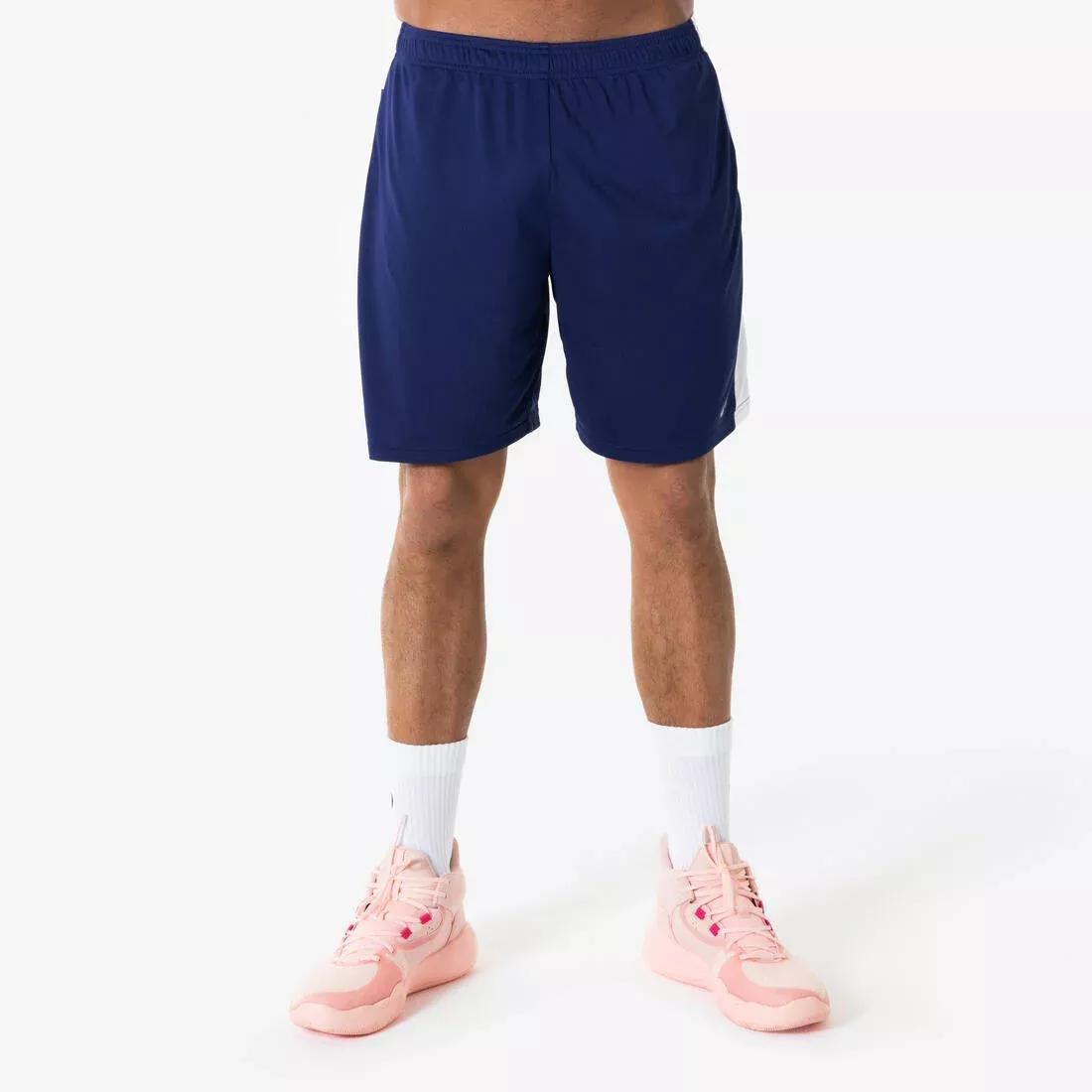 Unisex Basketball Shorts - 100, Navy, No Color, medium