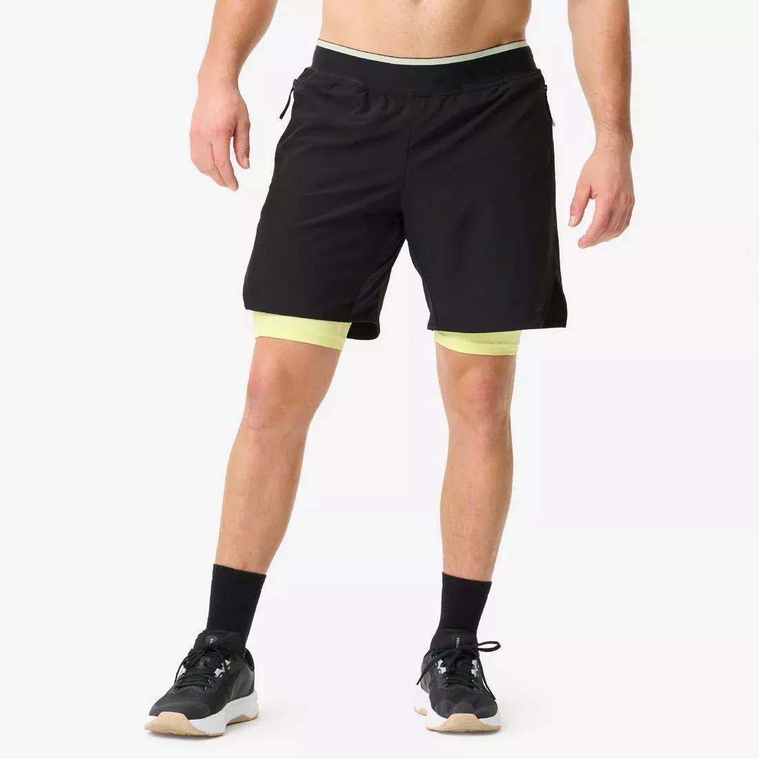 Breathable & Light Cross Training Shorts Celliant, Beige, No Color, large image number 2