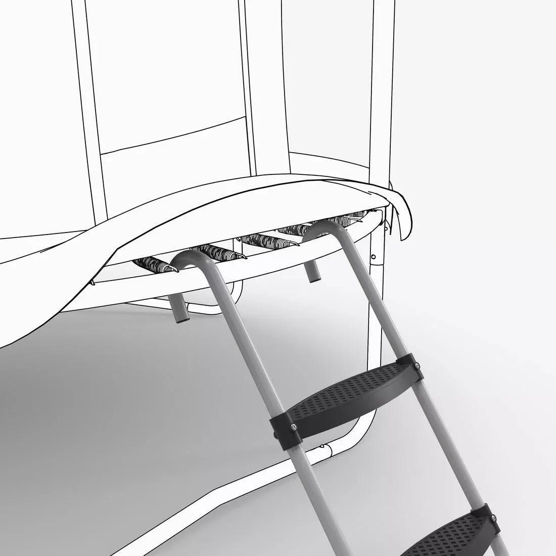 2-Step Ladder For 240 & 300 Trampolines, Black, No Color, large image number 4