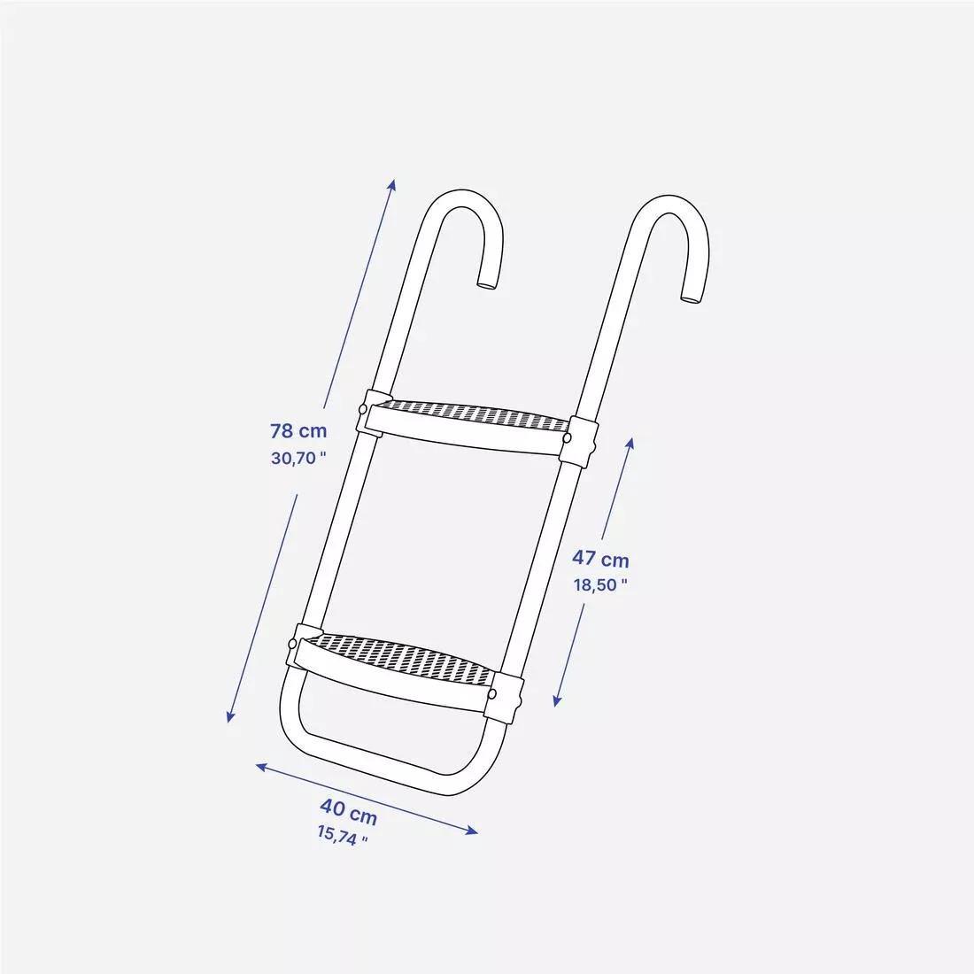 2-Step Ladder For 240 & 300 Trampolines, Black, No Color, large image number 8