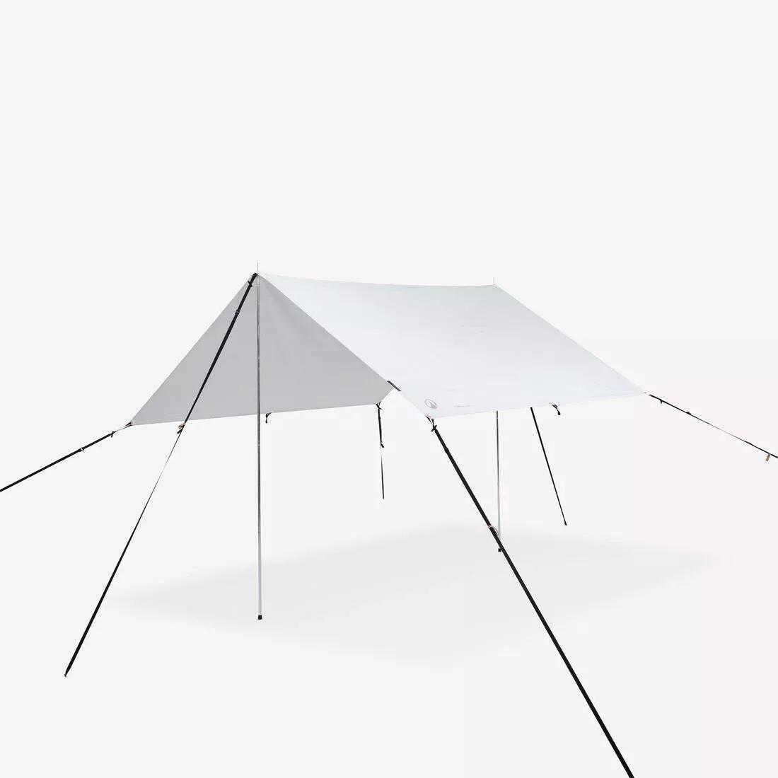 Multi-Purpose Camping Tarp Shelter - Size L, White, No Color, large image number 0
