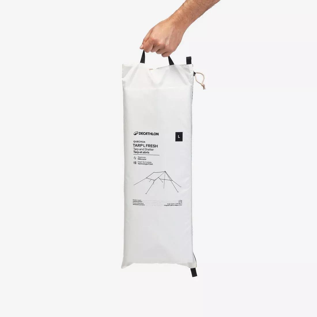 Multi-Purpose Camping Tarp Shelter - Size L, White, No Color, large image number 3