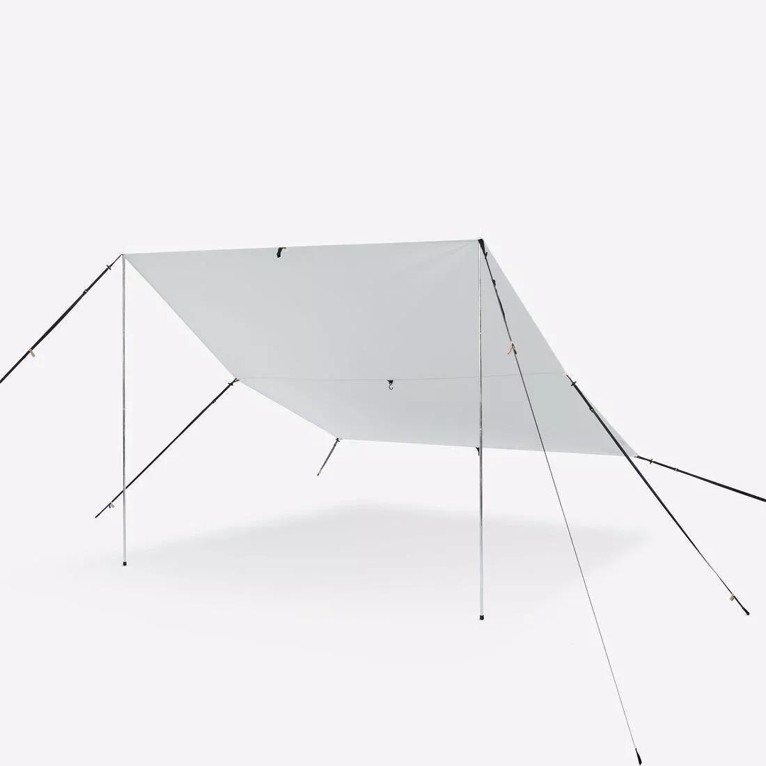 Multi-Purpose Camping Tarp Shelter - Size L, White, No Color, large image number 5