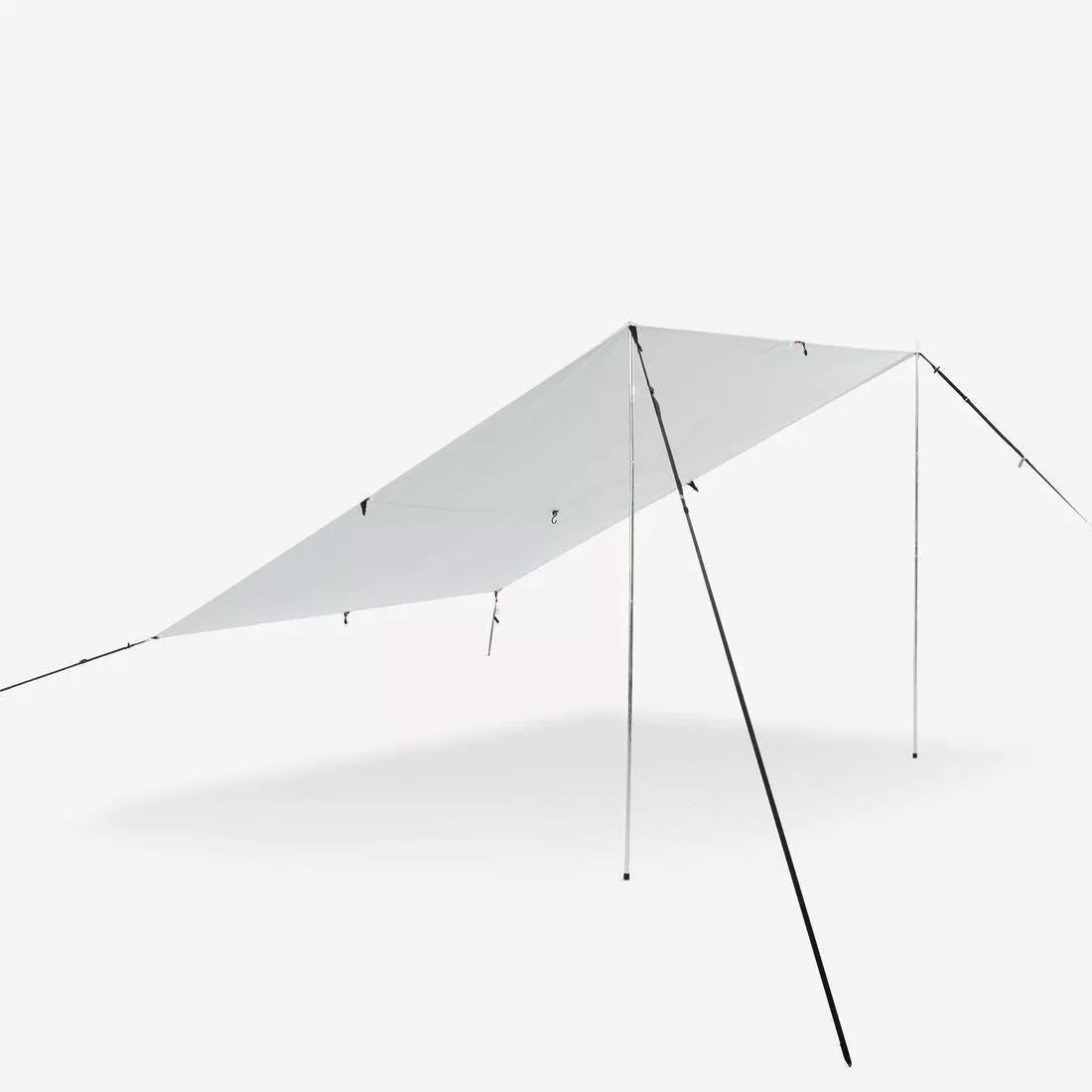 Multi-Purpose Camping Tarp Shelter - Size L, White, No Color, large image number 6
