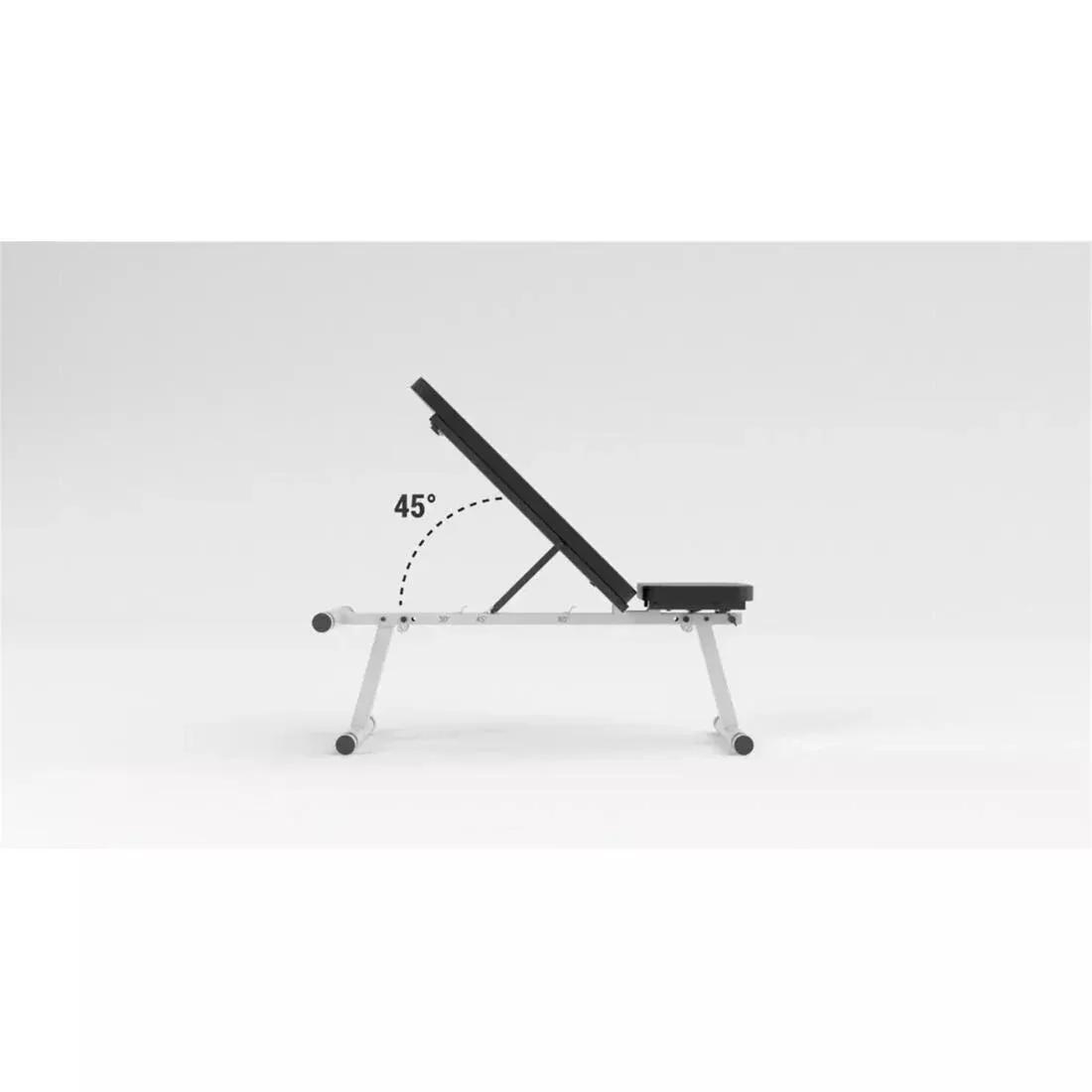 Fold-Down / Incline Weights Bench - 500, Black, No Color, large image number 2